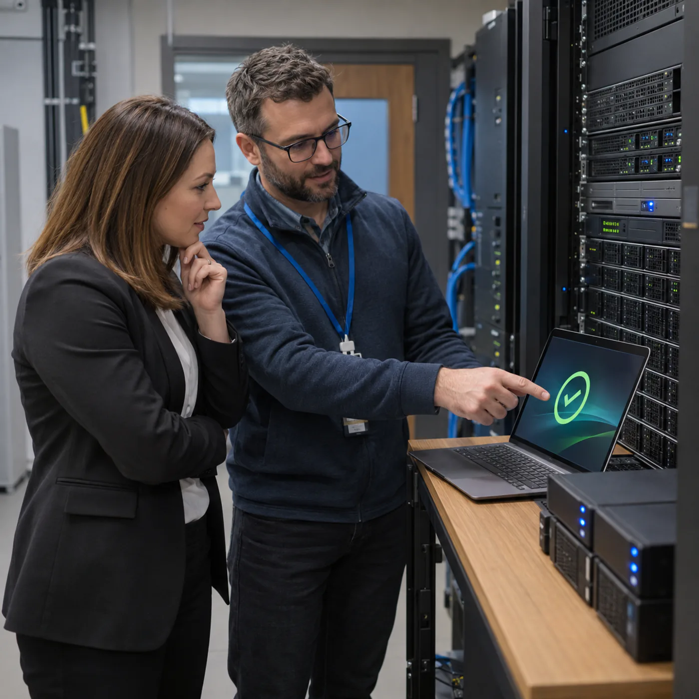Backup and disaster recovery Edmonton specialists verifying a secure business recovery system